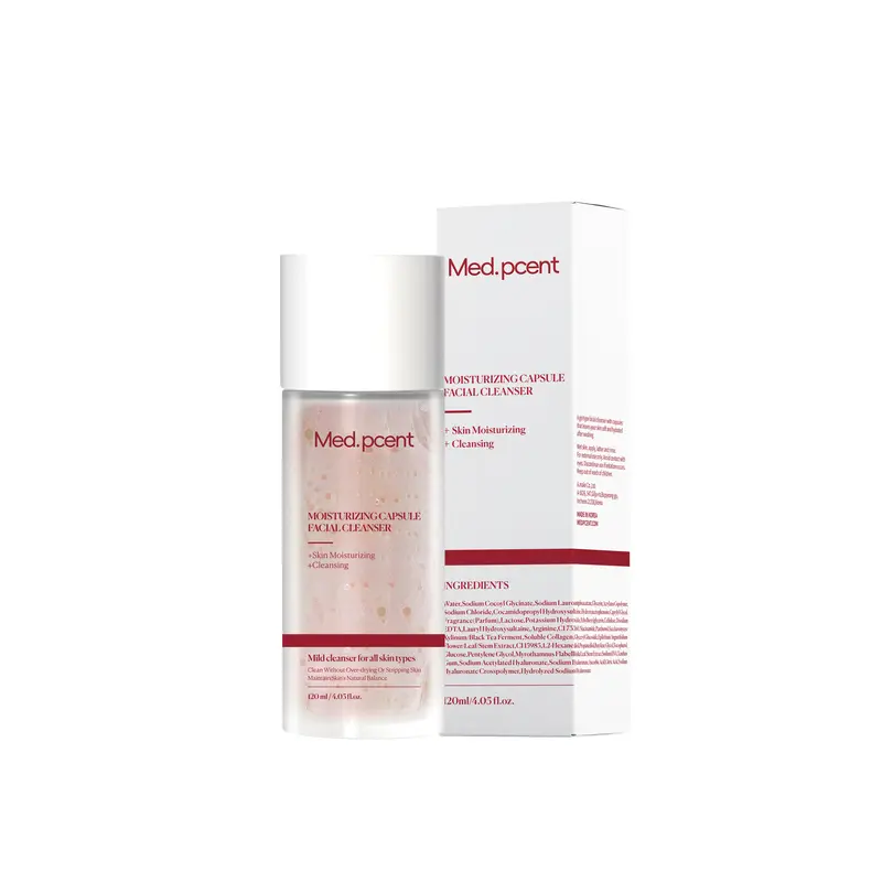 Micro Bead Gel Facial Wash - Amino Acids Gentle Care Exfoliating Solution Cleanser for Adults, All Skin Types, PDRN Micro Pearls for PDRN Exfoliation, Glow Boost Pearls, Hyaluronic Acid, Korean Skincare Deep Clean, Hydrate & Glow | 120ml/4.05fl oz