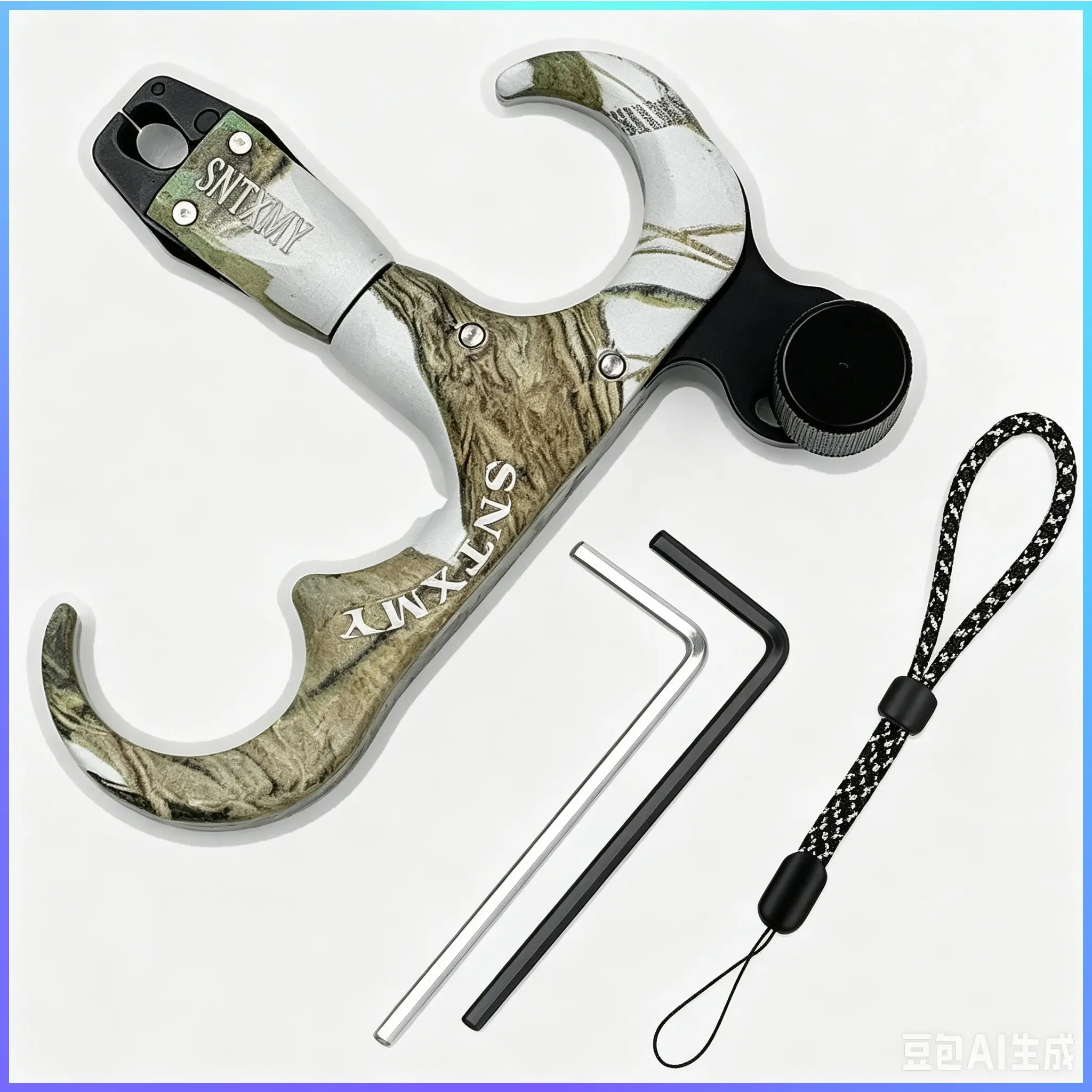 360° Rotatable 3/4-Finger Bow Release forCompound Bow, Thumb Bow Release Trigger,Archery Release Aid for bow hunting.