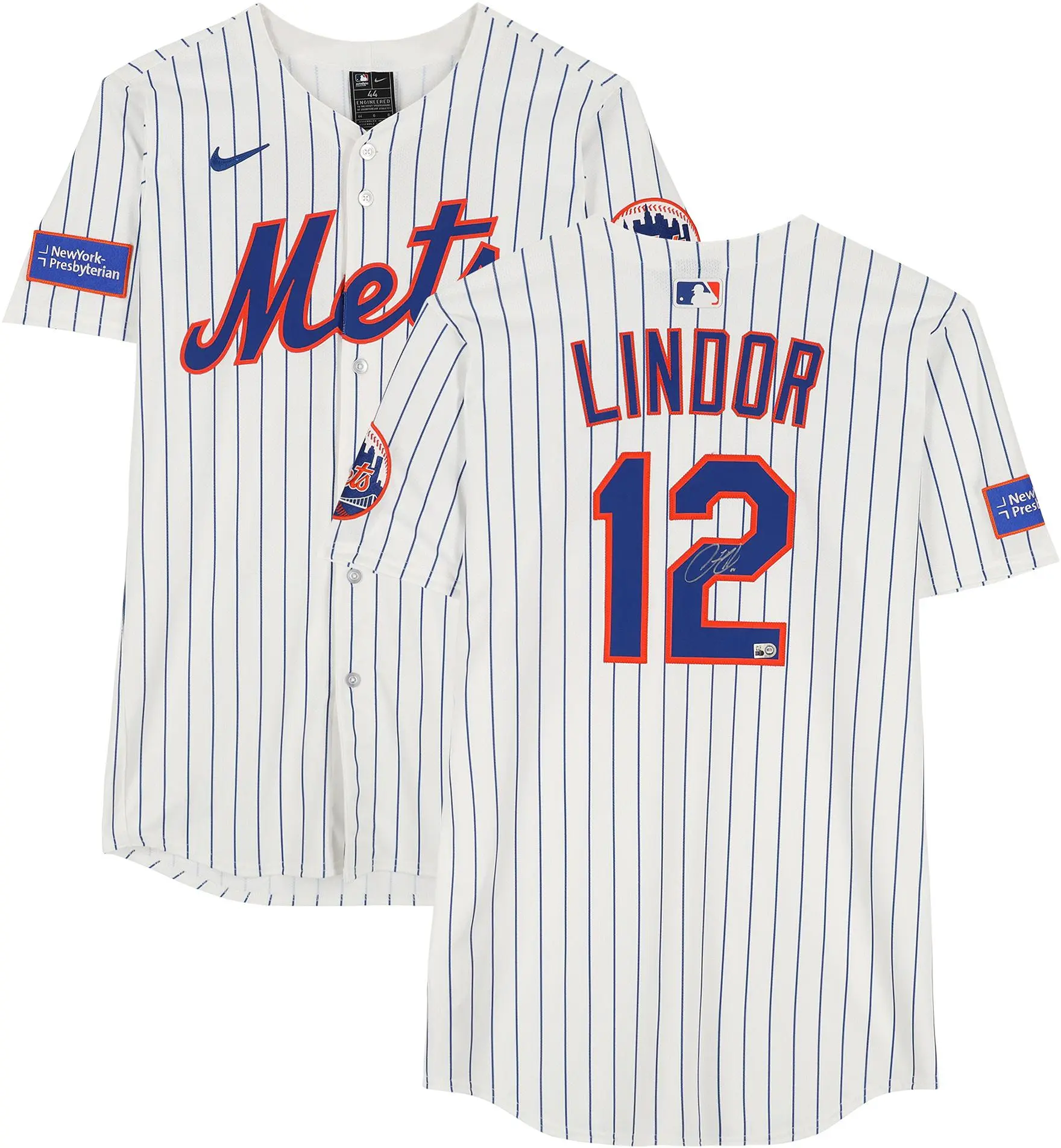 Francisco Lindor New York Mets Autographed White Nike Elite Jersey - Fanatics Authentic Certified