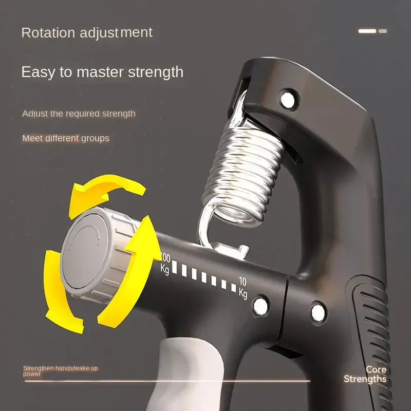 10Kg-100Kg Hand Grip Automatic Counting Grip Strengthener - Non-Slip Gripper, Ergonomic Design, Portable Exercise Tool for Finger, Wrist & Forearm