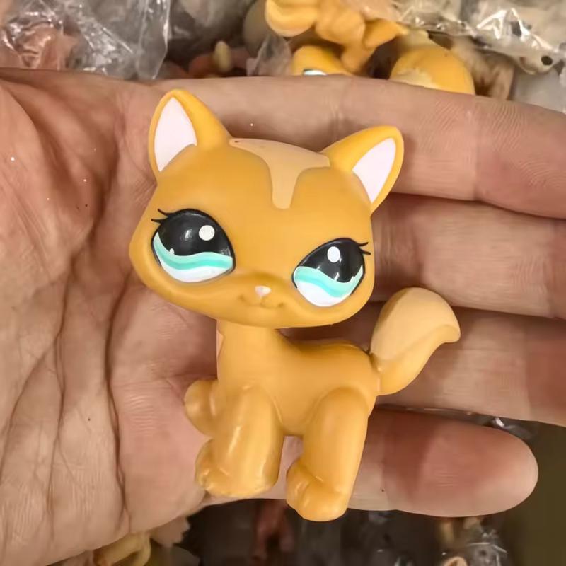 10pcs choose Old Pet Toys Cat Puppy Figure Mini dolls Toy Figures Classic Little Pet Cat Dog Animal Action figures Toys 02