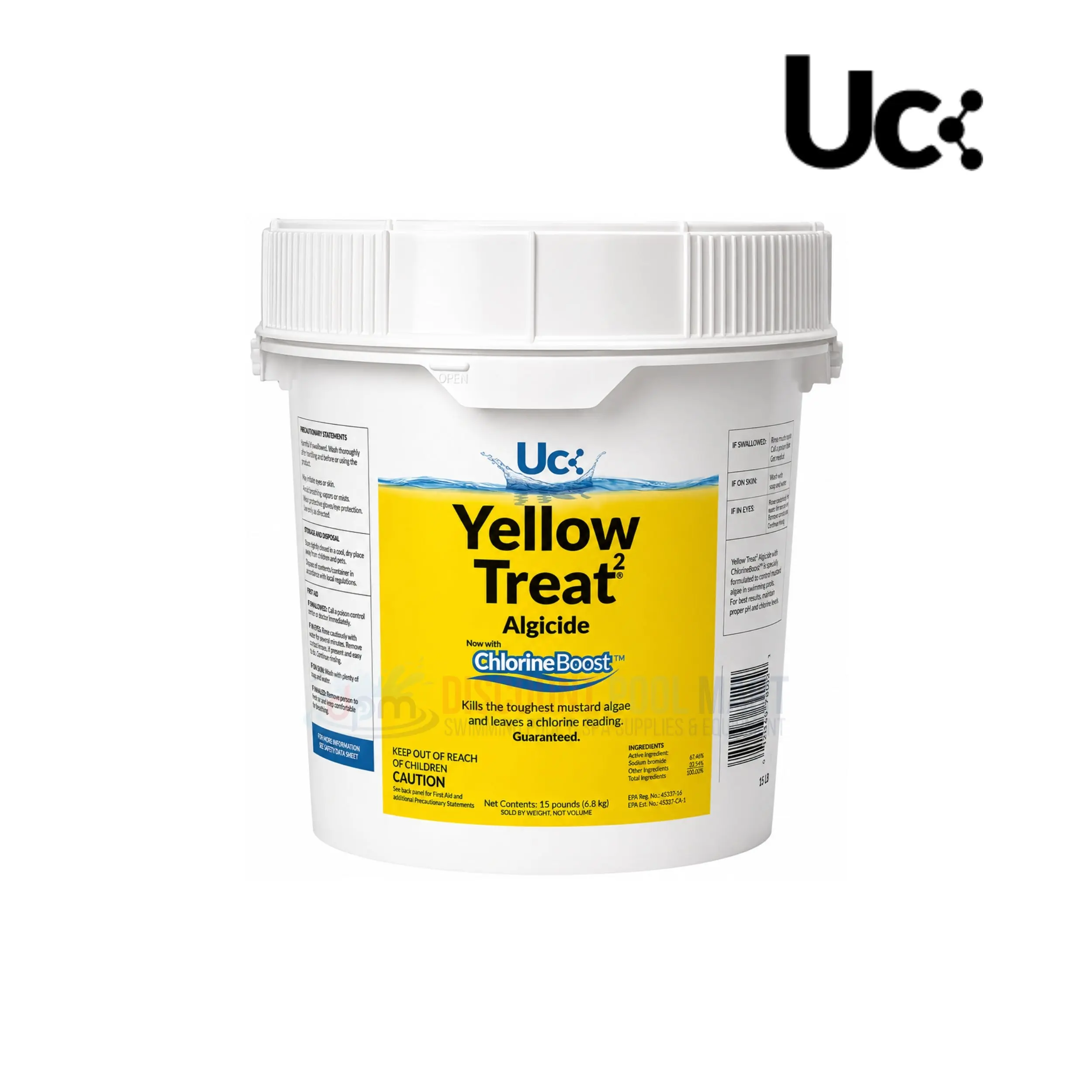 United Chemical Yellow Treat 15 lb - Mustard & Yellow Algae Treatment | YT2-15