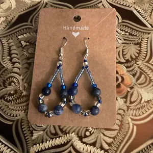 Choctaw Native handmade seed bead earrings