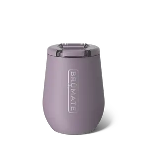 BrüMate Uncork'd 14oz Insulated Wine Tumbler | 100% Leakproof Wine Tumbler | Easy To Use Locking Lid With Silicone Grips | Non-Slip Base