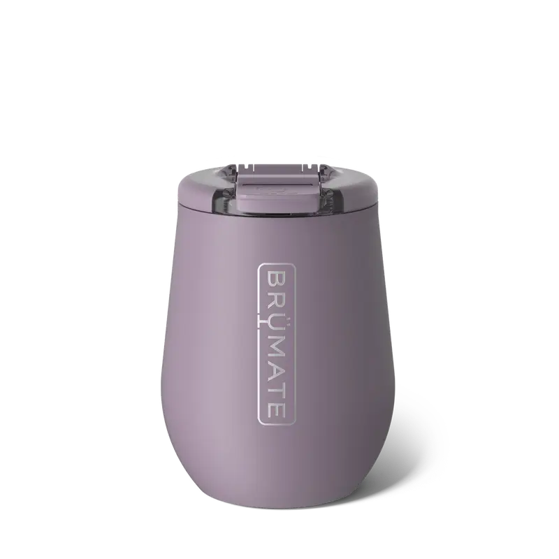 BrüMate Uncork'd 14oz Insulated Wine Tumbler | 100% Leakproof Wine Tumbler | Easy To Use Locking Lid With Silicone Grips | Non-Slip Base