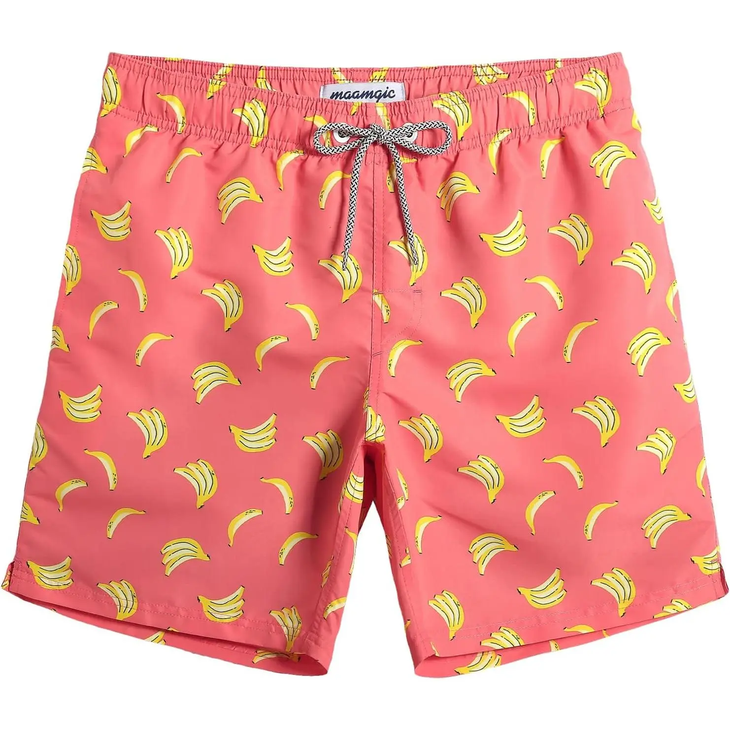 maamgic Mens Swim Trunks Quick Dry Swim Shorts with Mesh Lining Funny Swimwear Bathing Suits 7inch