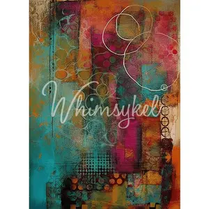 Whimsykel - Colorful Echos Decoupage Paper (21x29 Size)