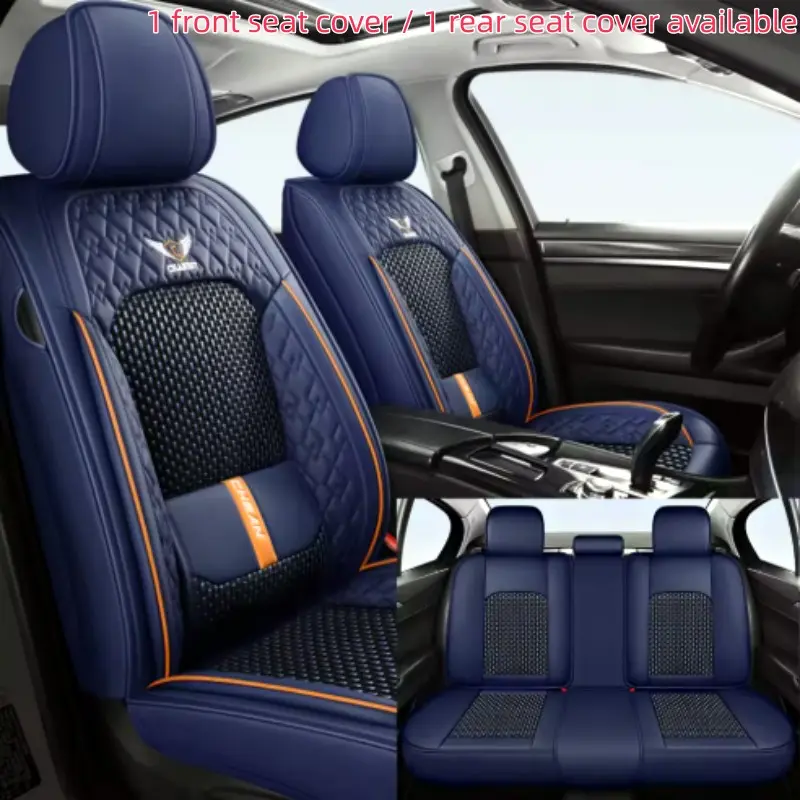 Universal Automotive Seat Covers Ice Silk Material, Comfortable and Breathable Car Seat Protectors Auto Cushion Protector, Easy Installation for All Vehicle Types