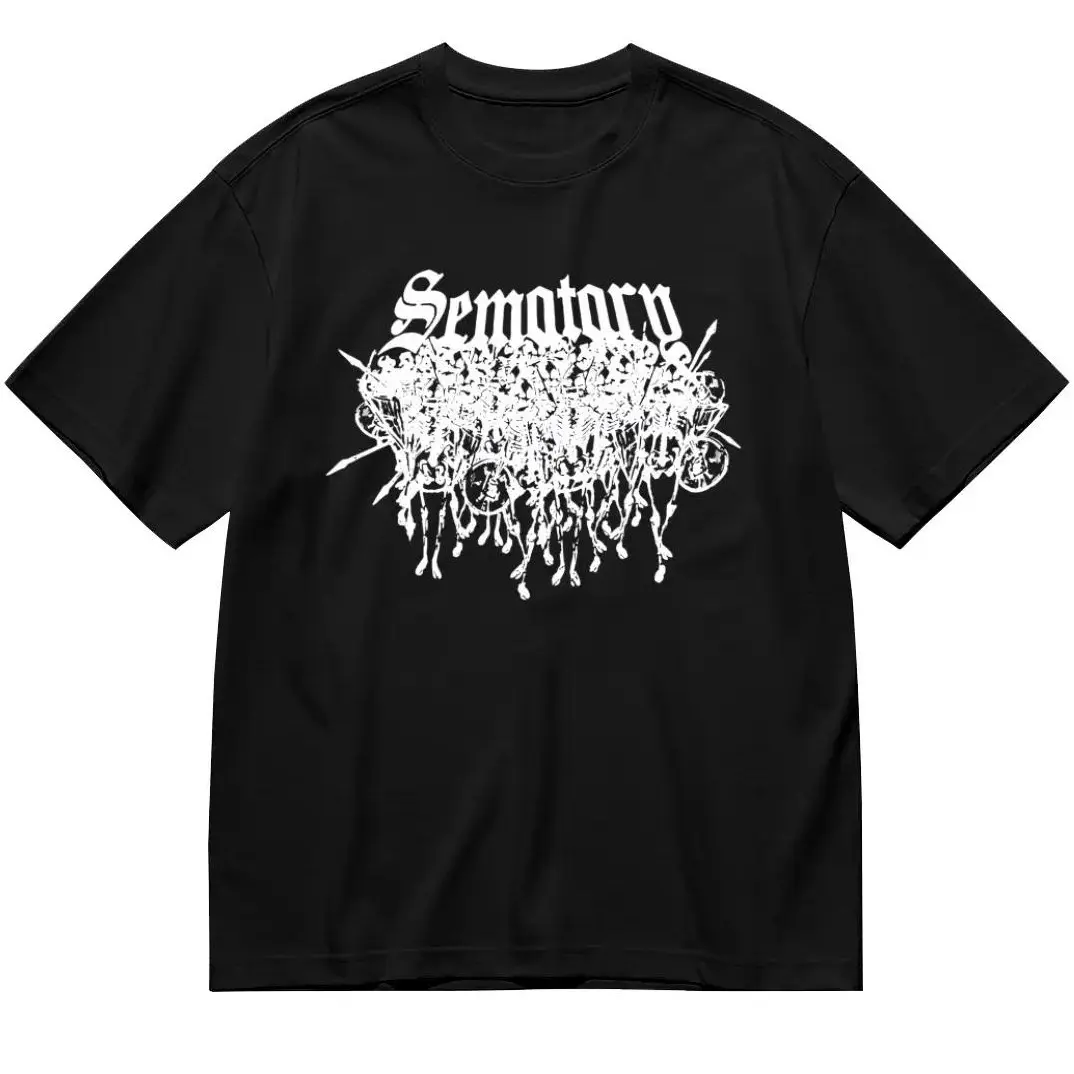Sematary Skellingtons Haunted Mound T‑Shirt, Horrorcore Underground Rap Fan Graphic Tee, Unisex Breathable Cotton Casual Streetwear Short‑Sleeve Top
