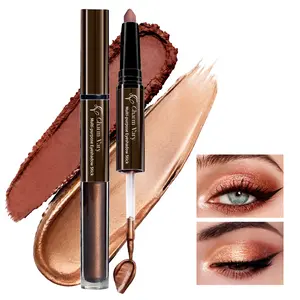 CHARM VARY Savage Growth 7-Color Dual-Ended Eyeshadow Stick 2-in-1 Matte & Shimmer Cream Pen 24H Long-Wear Skincare Makeup Waterproof Eye Brightener Gift