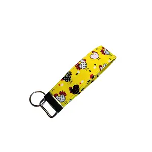 Key Fob - Funky Chicken - Handmade