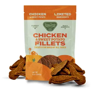 Gaines Family Farmstead Chicken & Sweet Potato Fillets for Dogs - Soft Chewy Texture, Protein-Rich, Naturally Sweet, Ideal for All Sizes