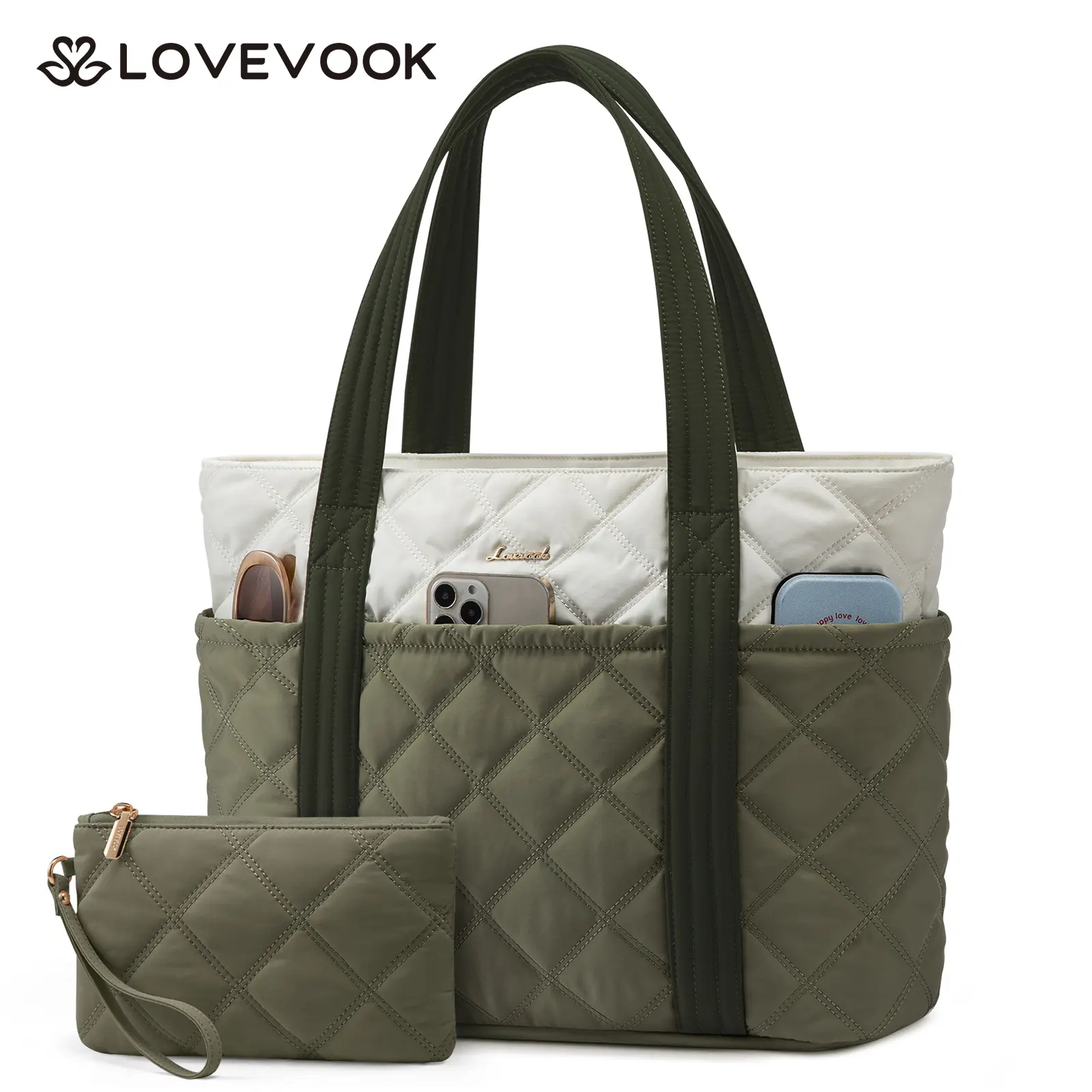 Light Green-Beige-Olive Green