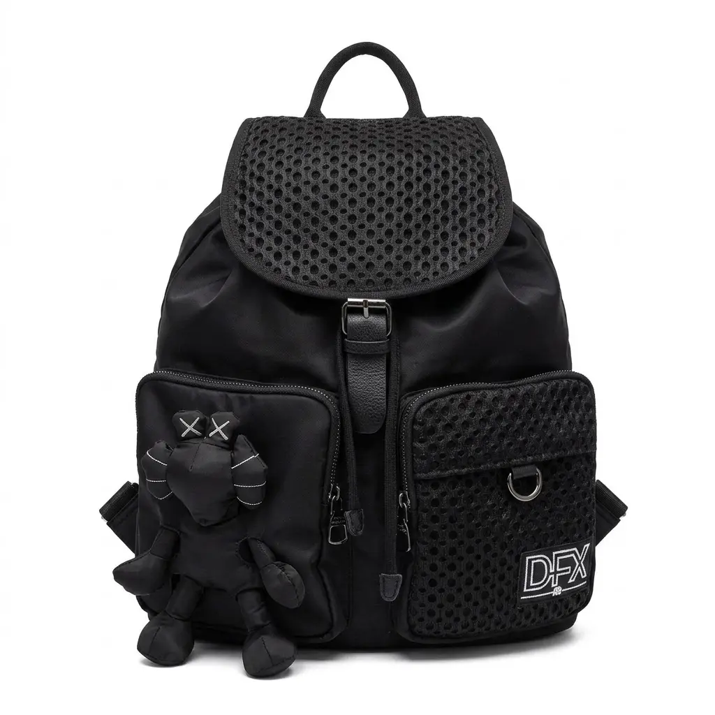 2026 Utility Cargo Backpack for Women, Y2K Grunge Aesthetic School Bookbag with Mesh Pocket, High Street Techwear Laptop Backpack Daypack