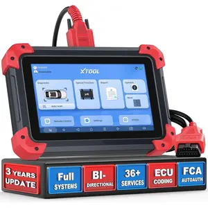 XTOOL D7X OBD2 Scanner Diagnostic Tool, Bidirectional Scan Tool with 36+Resets, 3-Year Updates, FCA Autoauth, ECU Coding, Full System Car Scanner for Suspension, Injector Coding