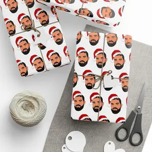 Drake Rapping (Wrapping) Paper for Birthday & Christmas, Drake Lover Boy Era, Co-Worker Gift, Yankee Swap, White Elephant