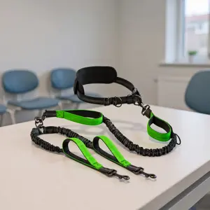 Hands-Free Double Dog Leash with Padded Grip 360° Swivel Clasp Adjustable Dual Lead Tangle-Free Design for Two Large Dogs Up to 150 lbs products Dual-Leash for Twin Puppies easy control training walk medium pet comfortable