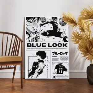 Blue Lock Print Poster Japanese Manga Anime Poster,Isagi Yoichi Poster Football Anime Wall Art