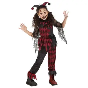 Kid's Jinxed Jester Clown Costume
