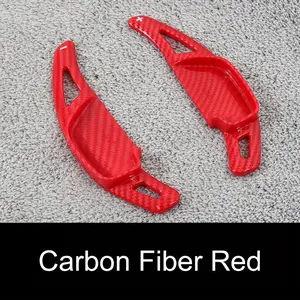 Toyota dedicated shift paddle cover, suitable for Altis/Reiz/Camry/Corolla 2010-2018 models | also compatible with Corolla Cross/Mark X. ABS carbon fiber pattern, [3M adhesive, press to stick], available in 5 colors: red and black
