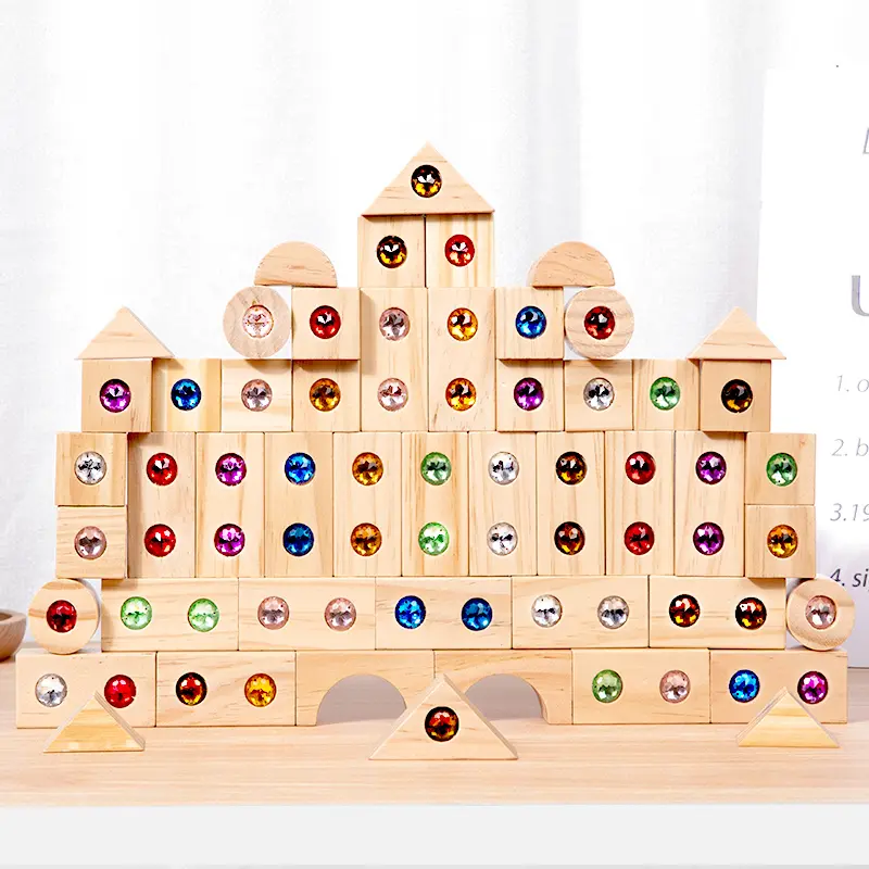 Creative Gem Building Blocks Set, Stem Construction Set, High Transparency, DIY Craft Kit, Parent-Child Interaction, Stem Education, Sensory Training, 50pcs & 32pcs Options, DIY Kits, Building Block Sets