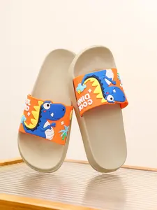 Indoor Summer Slide Slippers, Anti-Slip Soft Skin-Friendly, Lightweight Comfortable, Quiet Sole, Boys and Girls, Baby Walking Shoes