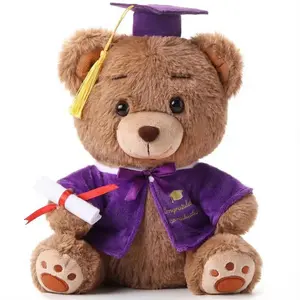 Graduation Cute Bears Stuffed Animal Class of 2026 Plush Bear 10 Inch in Cap Graduation Bear Kindergarten Graduation Gifts Stuffed Bear Plush Bear Toy for Family Girlfriend Boyfriend Classmates or Friends Gift Grad Party Decor Supplies