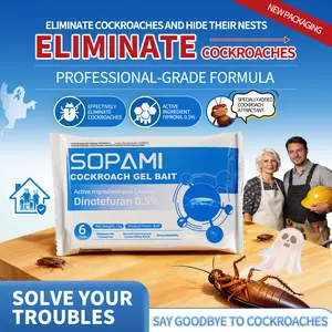SOPAMI Insecticidal Bait - Small Size Roach Bait for Kitchen & Indoor Use with Dinetofuran 0.5% Active Ingredient No Magnets