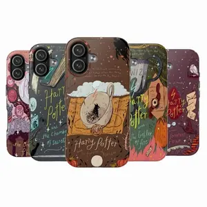 Magical Wizard Doodle Inspired Double Layer Phone Case | Whimsical Book Art Design Protective Compatible with iPhone 17, 16, 15, 14, 13, 12, 11, X & Galaxy