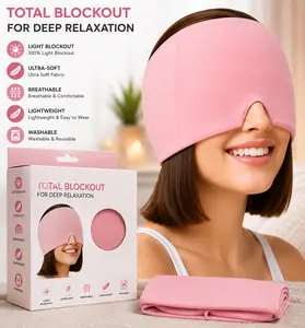 Headache Relief Cap, Tasteless Cooling Gel Migraine Relief Cap Mask Product, Migraine Cap for Relieve Pressure, Hangover, Tension, Eye Edema