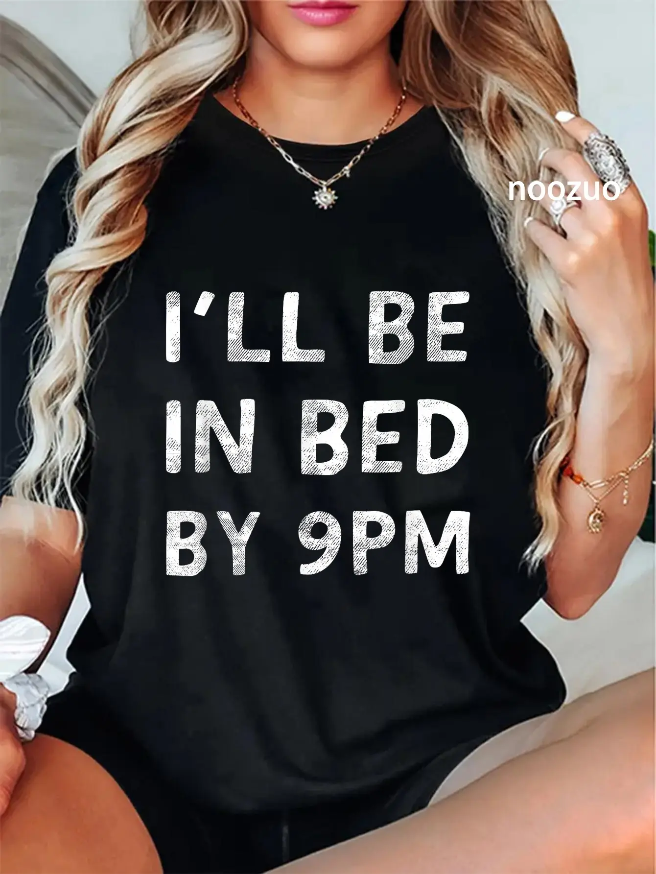 100% Cotton I'll Be In Bed By 9PM Healthy Lifestyle Quality Sleep T-Shirt