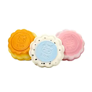 MHM Squishy Series Strawberry Pudding Sticky Soft Slow-Bouncing Stress-Relieving Simulated Food Creative Christmas Gift for Adults