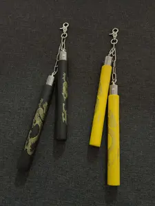 Double-Ended Stick Combination Keychain Self-Protection Exaggerated High-Quality Waist Accessory Unisex Couple Style