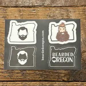 Beard Oregon Sticker Sheet