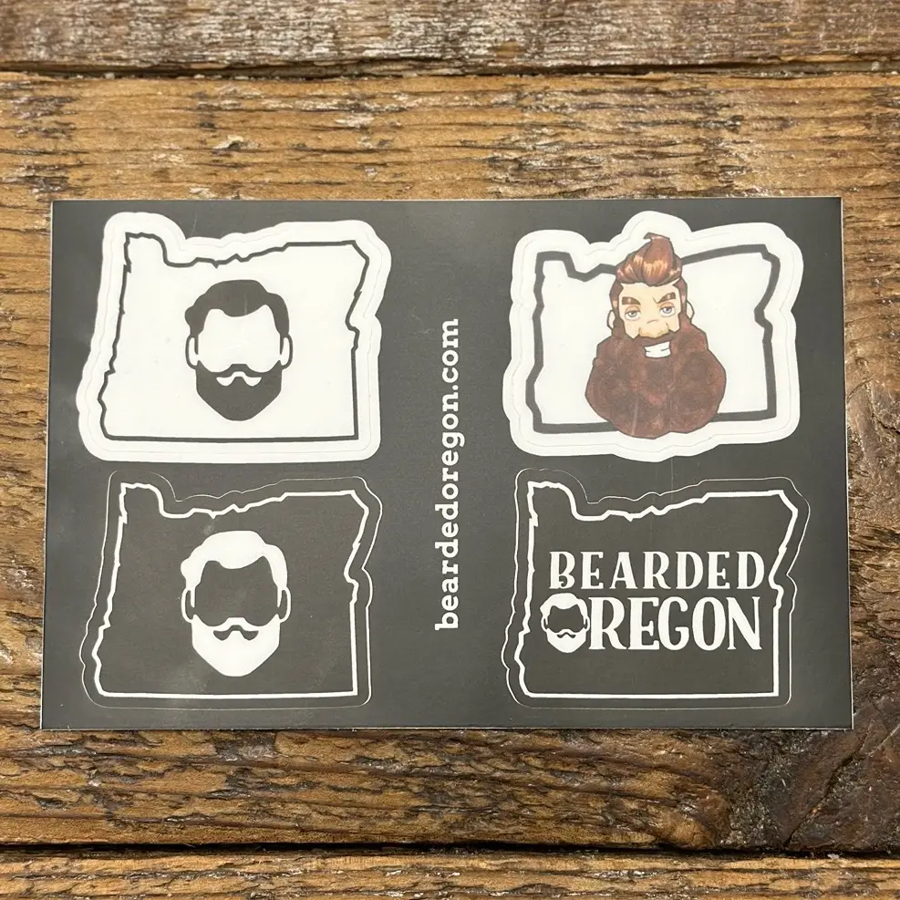 Beard Oregon Sticker Sheet