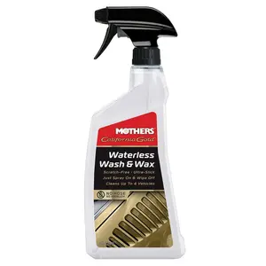 MOTHERS 24 oz. California Gold Waterless Wash and Wax Spray, Waterless Wash and Wax, Waterless Car Wash, Mothers California Gold, Scratch-Free Wash, No Water Car Wash, Quick Detailer Spray, All-in-One Car Cleaner, Portable Car Wash.