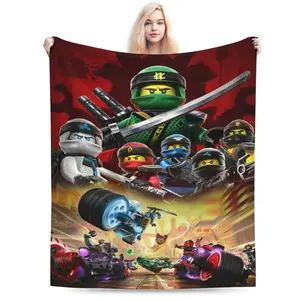 Ninjago Creative Inspiration Designed Soft Flannel Blanket, Warm and Cozy for Living Room, Office, Sofa Decoration, Multi-Purpose