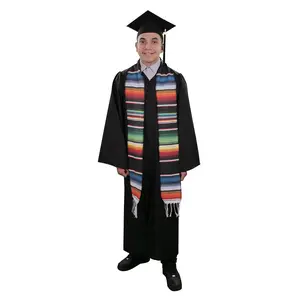 Black Mexican Serape Graduation Stole/Sash