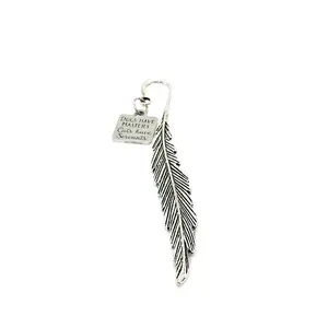 Dogs Have Masters Cats Have Servants Charm Feather Stem Bookmark, Planner Bookmark, Wife Gift For Her, Funny Gifts, Funny Quotes, Sayings