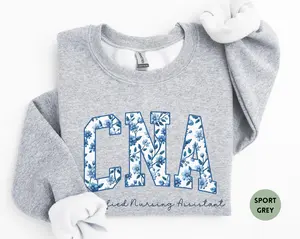 CNA Nurse SweatsSweatshirt / Short Sleeve T-SHIRThirt, Certified Nursing Assistant Crewneck, Floral CNA Nurse Appreciation Gift, CNA Grad Gift