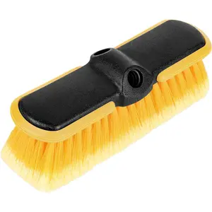 10 Inch  Wash Brush , Scrub Brush Attachment for Long Handle Extension Pole,Outdoor Broom and Scrubbing Brush for Cleaning Window, Wall, House Floor, Deck, Patio,  (10inch Brush-1Pack)