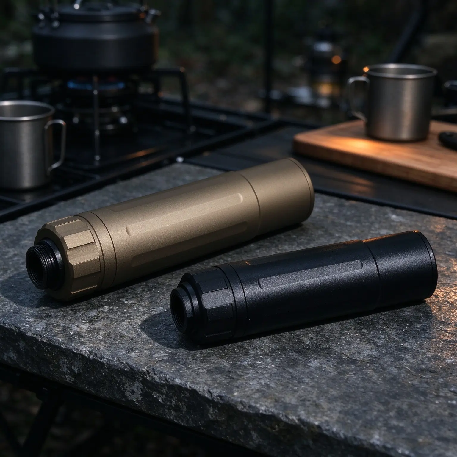 Sandman-K Portable Outdoor Sea Salt Grinder, Matte Sand & Black Color