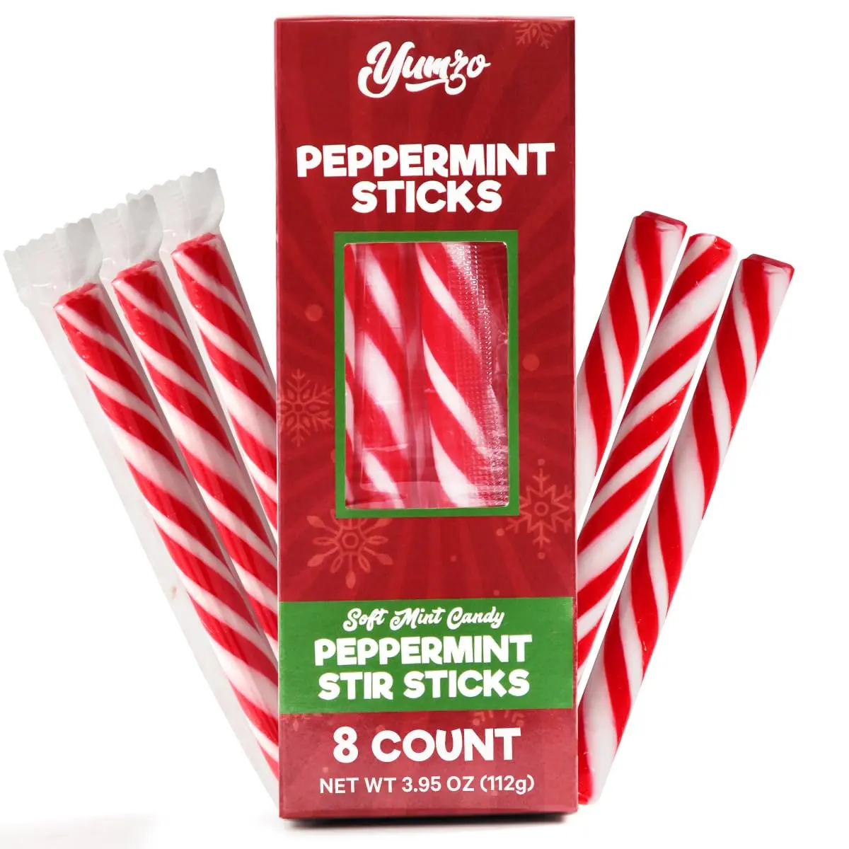 Peppermint Candy Sticks, Christmas Candy Individually Wrapped, Delicious Christmas Candy Cane Sticks, Perfect Peppermint Sticks candy for Christmas Trees, Candy Cane Décor.