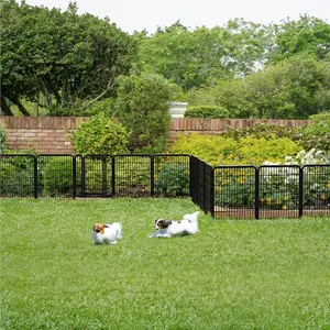 Yaheetech Dog Playpen 12 Panels Metal Pet Playpen Exercise Barrier Outdoor Indoor Fence with Door, 32/25 inch Yaheetech Dog Playpen 12 Panels Metal Pet Playpen Exercise Barrier Outdoor Indoor Fence with Door, 32/25 inch