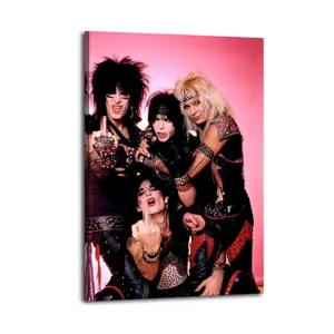 Motley Crue Canvas Aesthetic For The Bedroom Wall Sitting Room Dormitory Wall Office Wall Poster Decorative Painting Canvas Wall