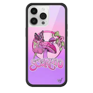 Wildflower Cases - Scorpio, Limited Edition iPhone Case |  Accessories Durable Custom Purple Zodiac Fairy Mushroom Protective Rubber