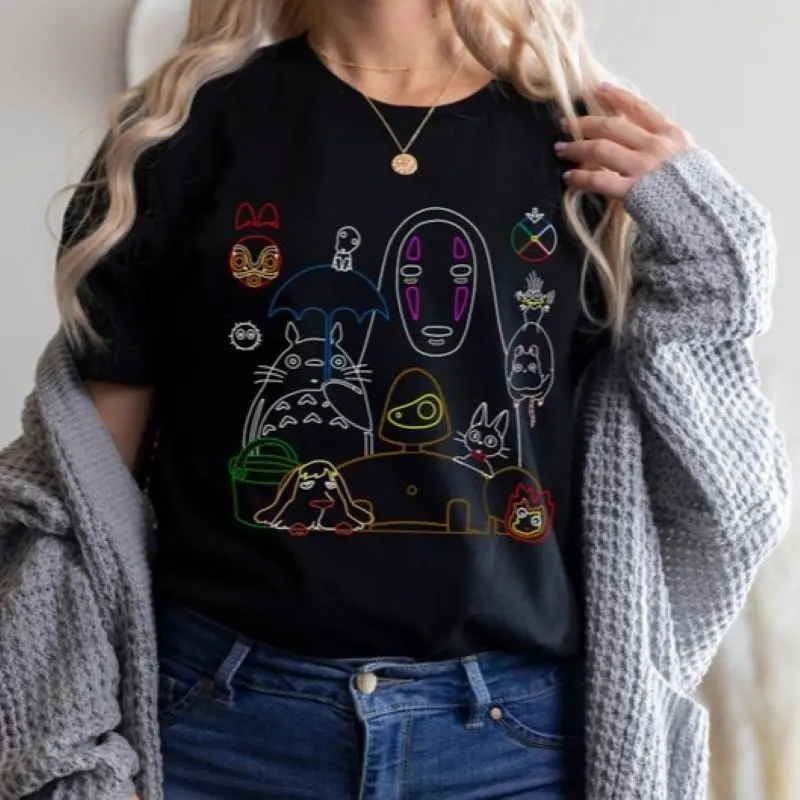 Ghibli Characters Inspired Unisex T-shirt Ghibli Characters Inspired Unisex T-shirt