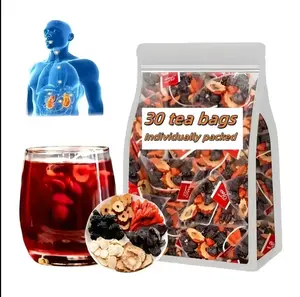 Ginseng Five Treasures Tea Kidney Tea, 3oBags Traditional ChineseHerbal KidneyCleansingTeaforWomen&Men,PlantHerbalFormula-Beverage