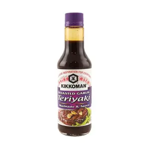KIKKOMAN Japanese Garlic BBQ Soy Sauce 284g - Authentic Umami Flavor for Grilling & Marinades