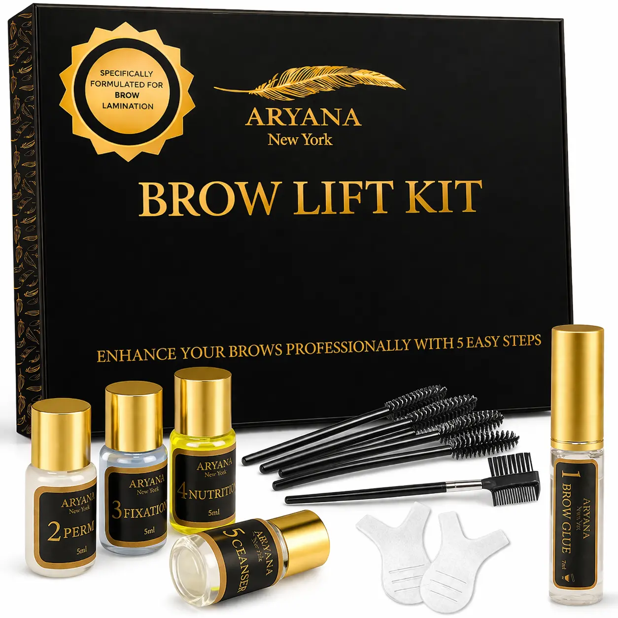 ARYANA New York Eyebrow Lamination Kit - Brow Lift Kit ARYANA New York Eyebrow Lamination Kit - Brow Lift Kit